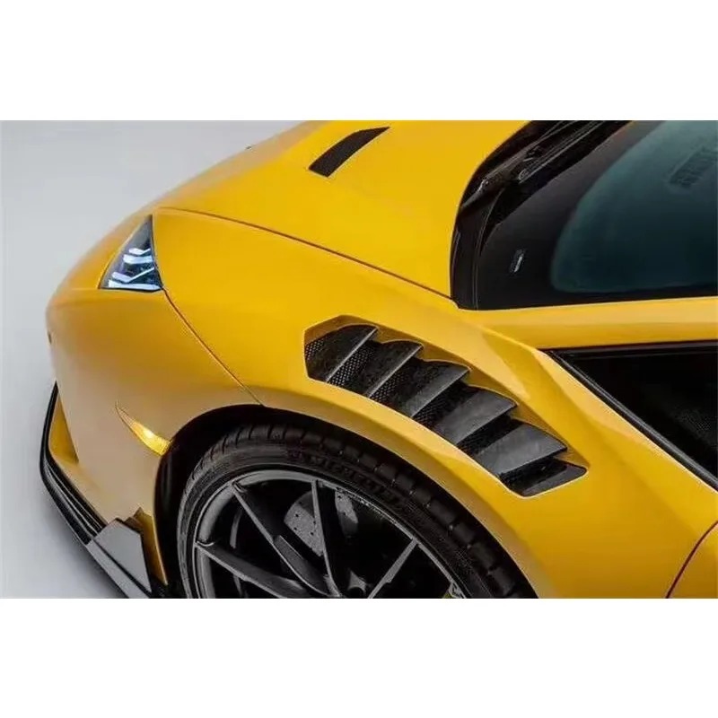 V Style Forged Carbon Fiber Front Fender for Huracan Lp580 Lp610 Leaf Plate Retrofit Body Kit Luxury Car Accessories